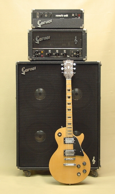 Blonde Garnet LP shown with early '70's Standalone Reverb (G15R) BTO Amplifier Head (L260D) and BTO 4x12 Cab (BTO412)