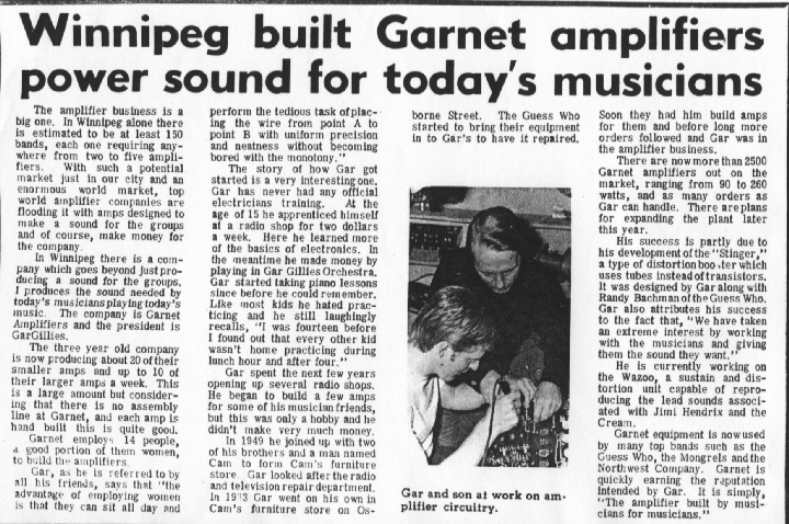 Article from Youth Beat Magazine 10/03/68